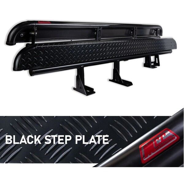 Standard 030-09 Side Steps Full Black for Ford Ranger Next-Gen 2022-on (fitting kit included)