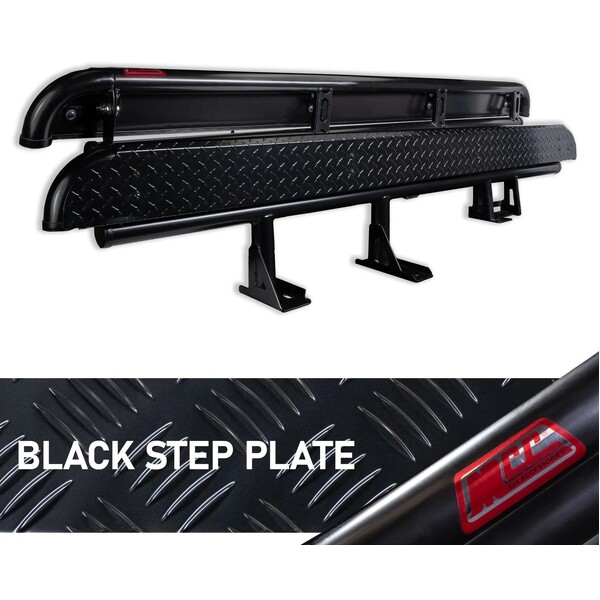 Standard 030-09 Side Steps Full Black for Toyota Hilux 2005-2015 (fitting kit included)