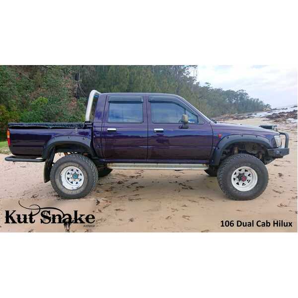 Monster Textured Flares for Toyota Hilux LN106 Double Cab - Full Set