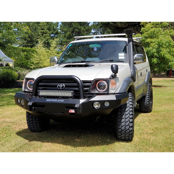 Rocker 078-01 Single Loop Winch Bar for Toyota Prado 120 (Underbody Protection Plates included)