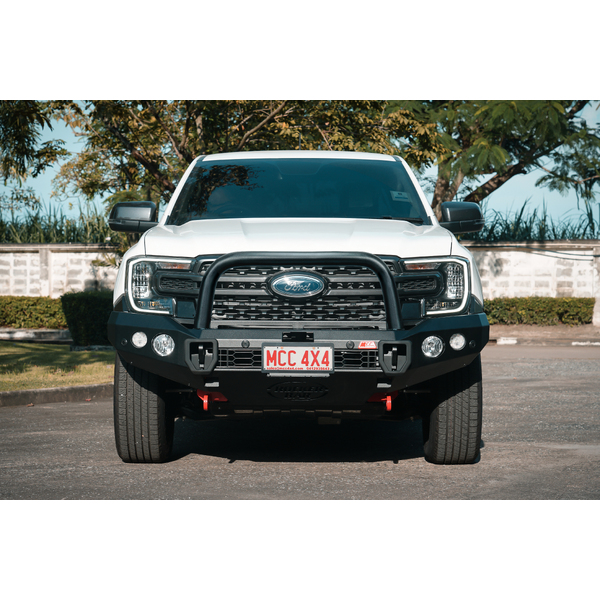 Rocker 078-01 Single Black Loop Premium Winch Bar for Toyota Landcruiser 79 Series Single Cab/LT 2024-on (narrow body)